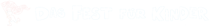 Das Logo des Fest für Kinder mit weißer Schrift